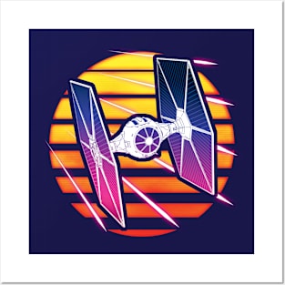 Synthwave TIE Fighter Posters and Art